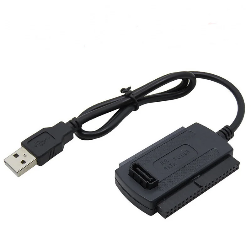 USB 2,0 a IDE SATA S-ATA 2,5 3,5 pulgadas HD HDD adaptador de disco duro convertidor Cable de alimentación de 4 pines CD, CD-RW ROM AC POWER - imagen 3