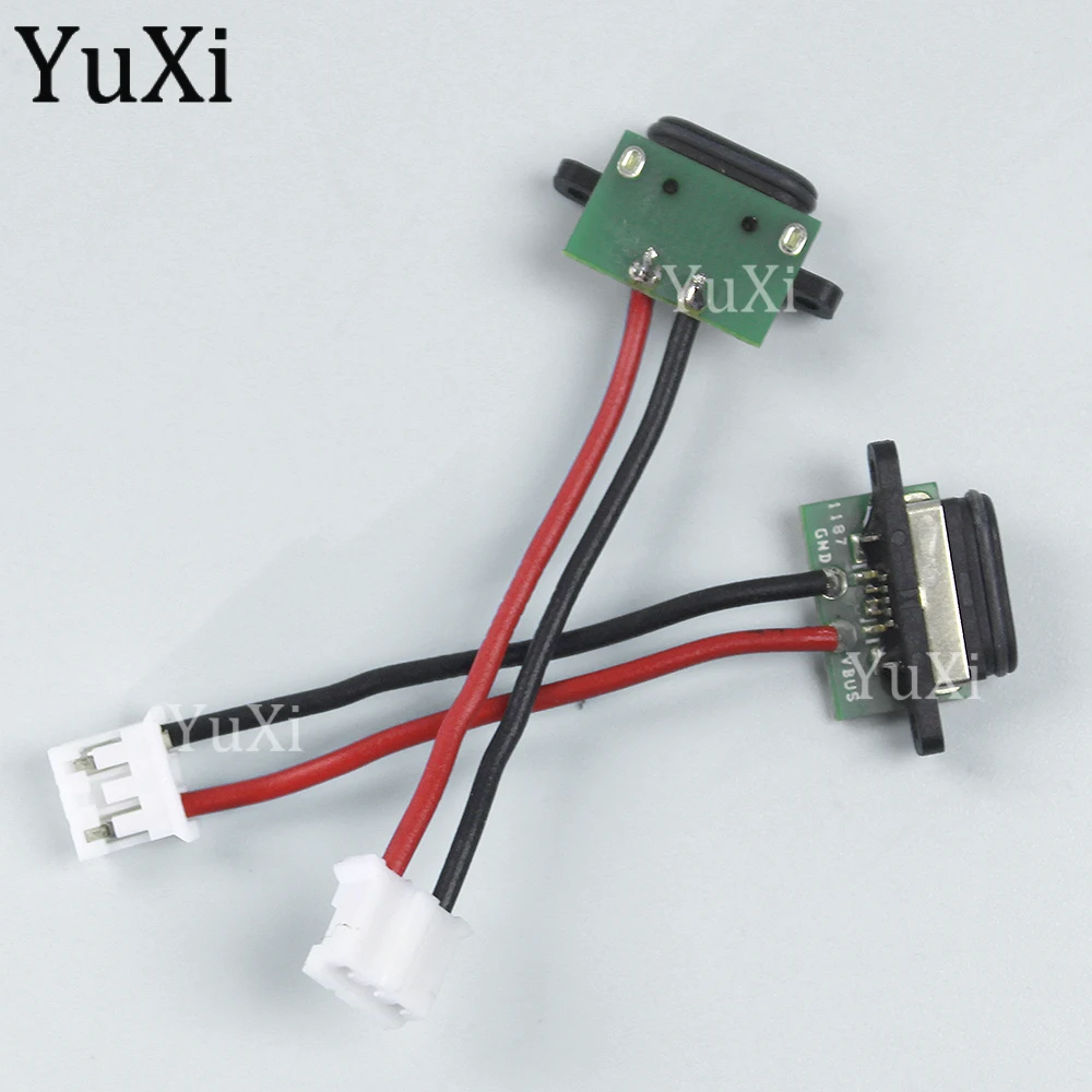 Conector hembra a prueba de agua IPX8 Micro USB de 5 pines, puerto de carga de energía con Cable de placa PCB, pieza de reparación de orificios de tornillo, 1 unidad - imagen 5