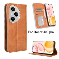 Funda cartera de cuero Honor 400 Pro / Lite, magnética y antigolpes
