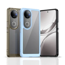 Funda TPU Vivo V50 5G Transparente y Colorida Protectora
