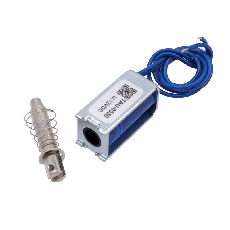 Electroimán de marco tipo tracción DC 6V 12V 24V TAU-0530 TAU-0530B imán de solenoide lineal viaje 10mm fuerza de mantenimiento 700g - imagen 4