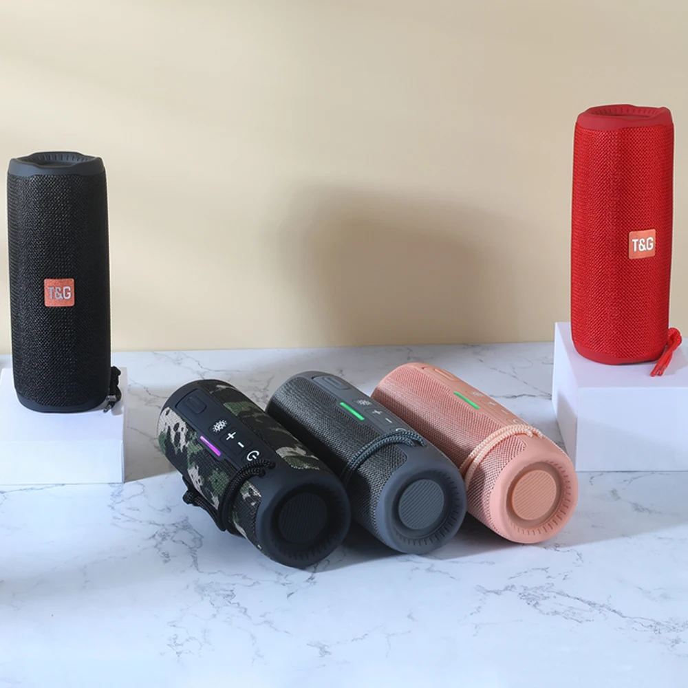 Altavoz portátil inalámbrico TG365, dispositivo con Bluetooth 5,0, resistente al agua, Mini tarjeta TF, Subwoofer, para exteriores, AUX, USB, estéreo, graves, música, 10W - imagen 5
