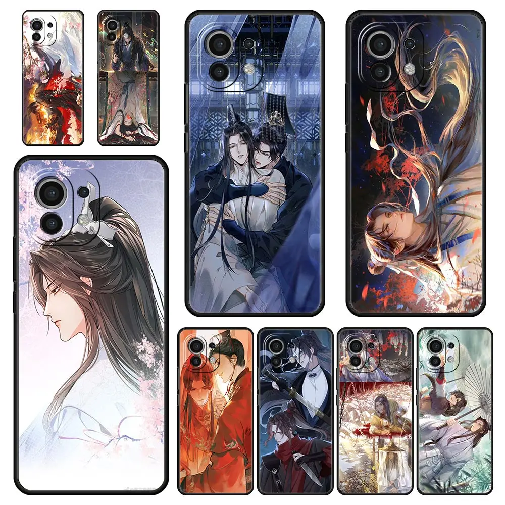 Funda de teléfono para Xiaomi Mi 14, 13, 12, 11 Lite, 13T, 12T, 11x, 11T, 10T, Pro, 9T, Note 10 Lite, cómic, Erha y su gato blanco maestro