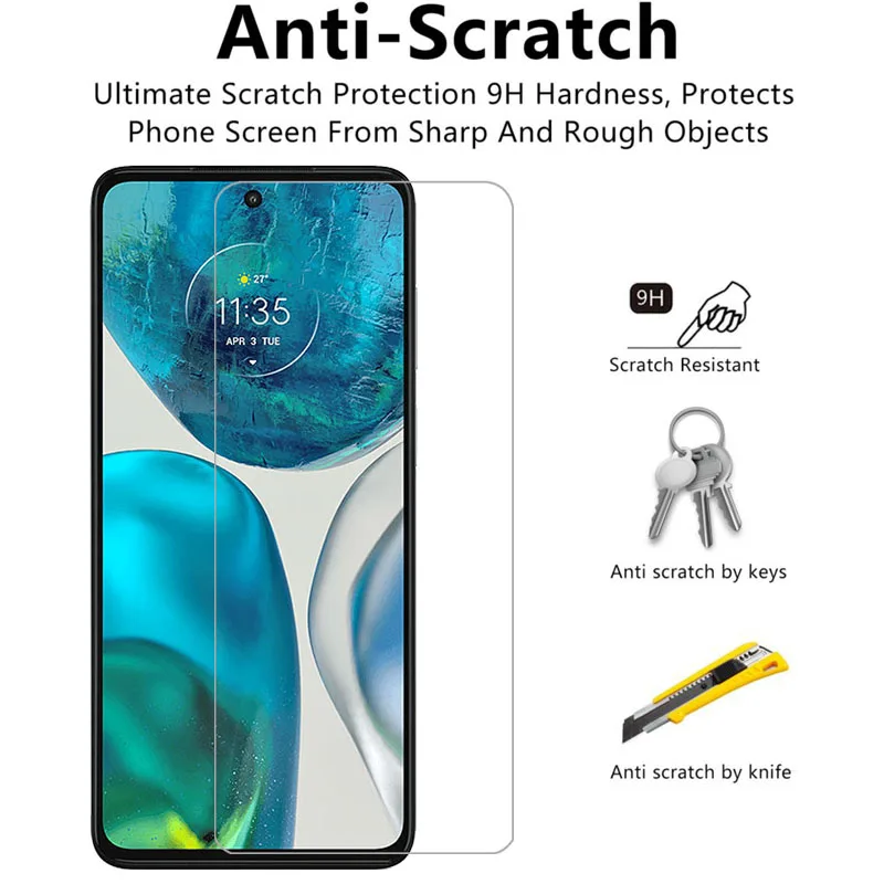 Protector de pantalla de vidrio templado para motorola moto g52 en motog52 motog g 52 52g 5g película motorolag52 motorol mot mto - imagen 4