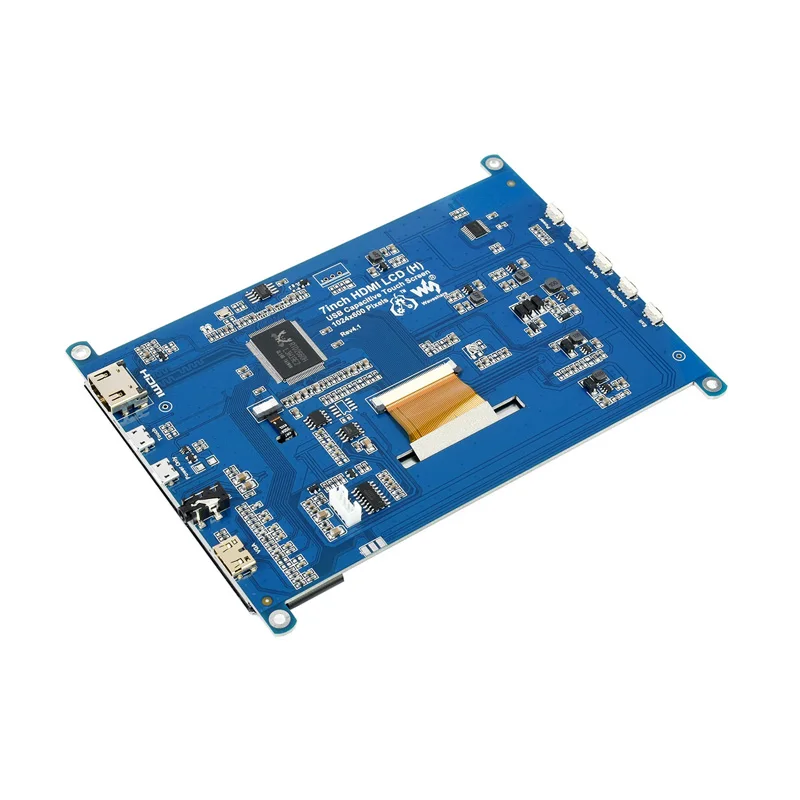 Pantalla táctil capacitiva Raspberry Pi de 7 pulgadas, 1024x600, IPS, HDMI, LCD - imagen 4