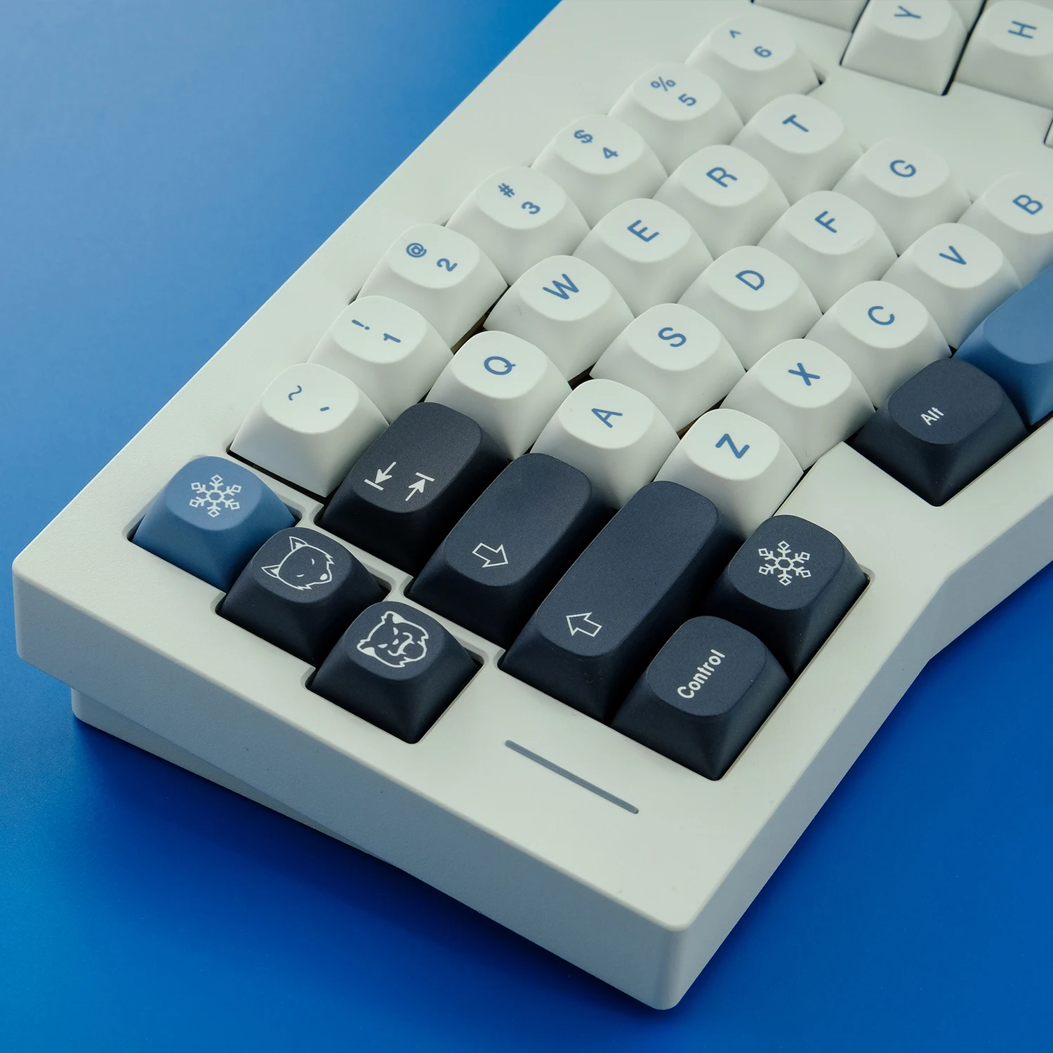 GMK Arctic-Juego de 146 teclas, teclas de subcama con tinte PBT, perfil MA, con cambio de 1.75U 2U, ISO Enter para teclados personalizados - imagen 5