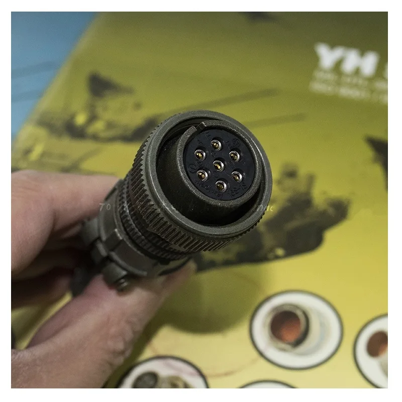 5015 enchufe de aviación estándar americano MS3106A 16S-1S 16-1S MS3102A 16S-1P 16-1P 7 Core Pin conector de aviación impermeable