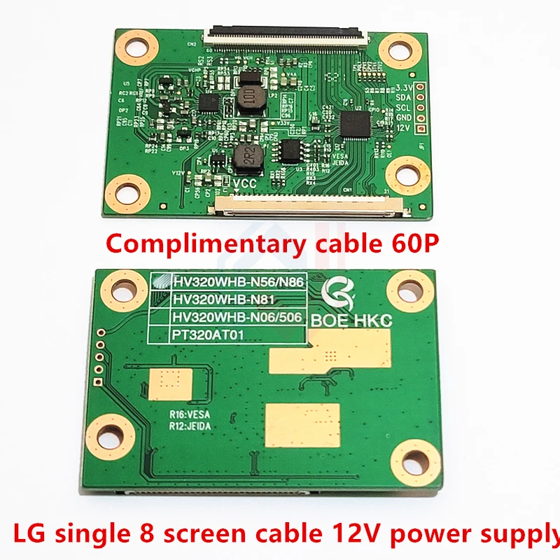 ¡HUNCIONANDO BUENO! ! HV320WHB-N81 /N06 HV320WHB-N86 /N56 HV320WX2-500/506 Placa lógica BOE T-CON CV320PW05C PT320TA03-4