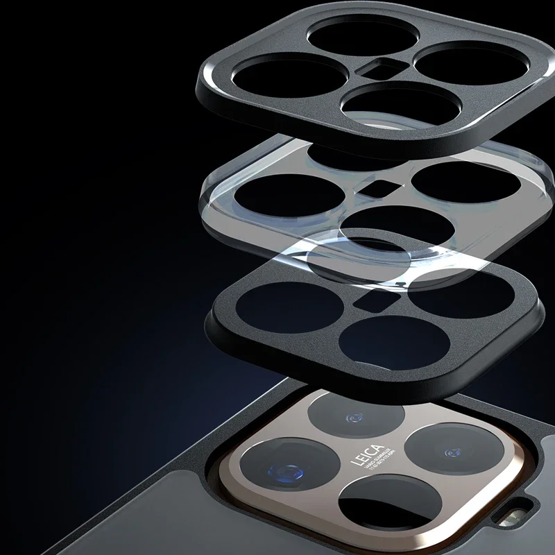 Para Xiaomi 15T Pro funda a prueba de golpes piel esmerilada sensación mate PC + TPU cubierta transparente antihuellas para Xiaomi Mi 15T - imagen 4