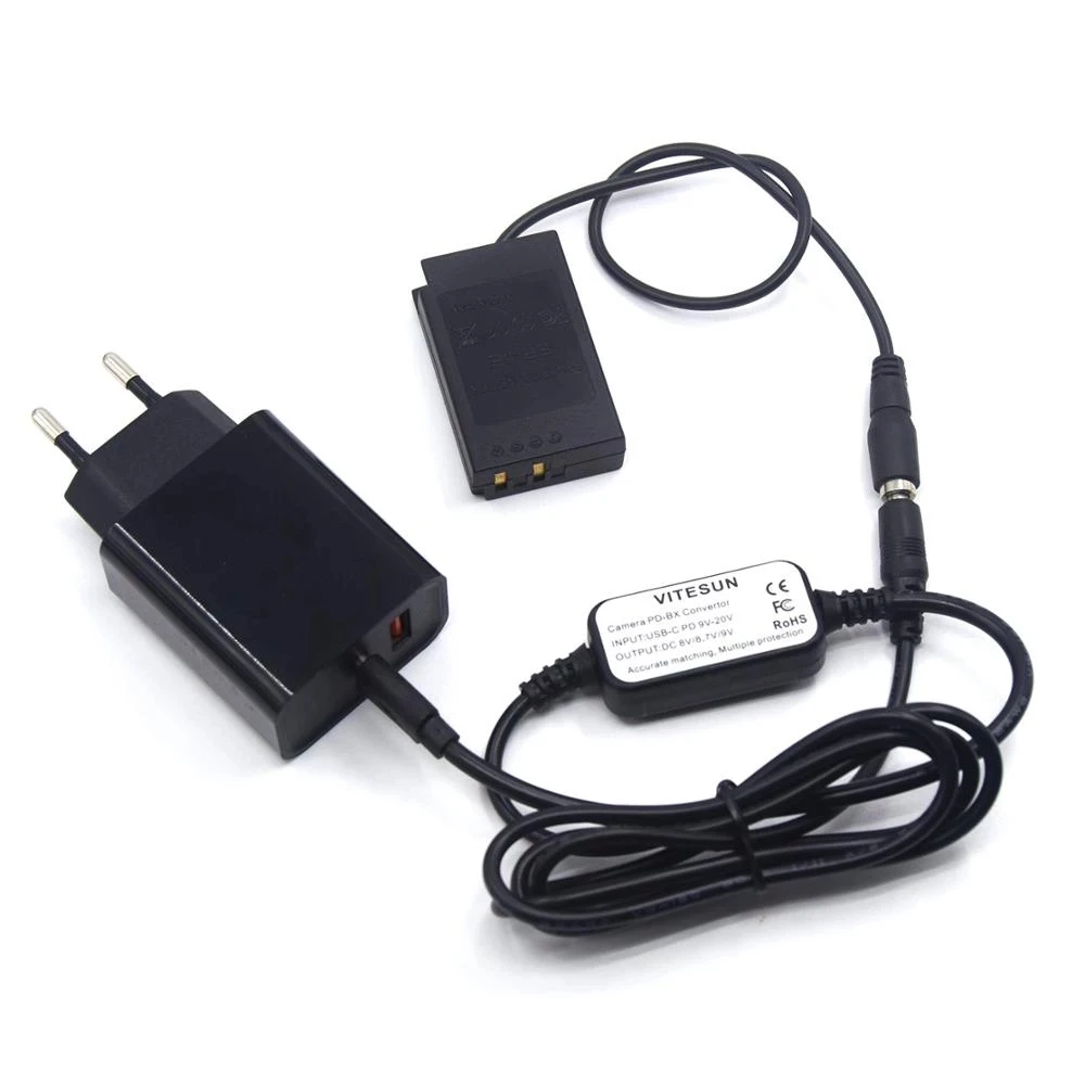 Cable de alimentación USB C + acoplador CC EP-5E EP5E EN-EL22 ENEL22 batería falsa + adaptador de cargador PD EH-5A para Nikon 1 J4 S2 1J4 1S2 - imagen 4
