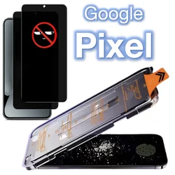 2-5 uds para Google Pixel 10 9 Pro XL 8A 8 7 7a 4G 5G Protector de pantalla antiespionaje vidrio templado sin burbujas de polvo Kit fácil