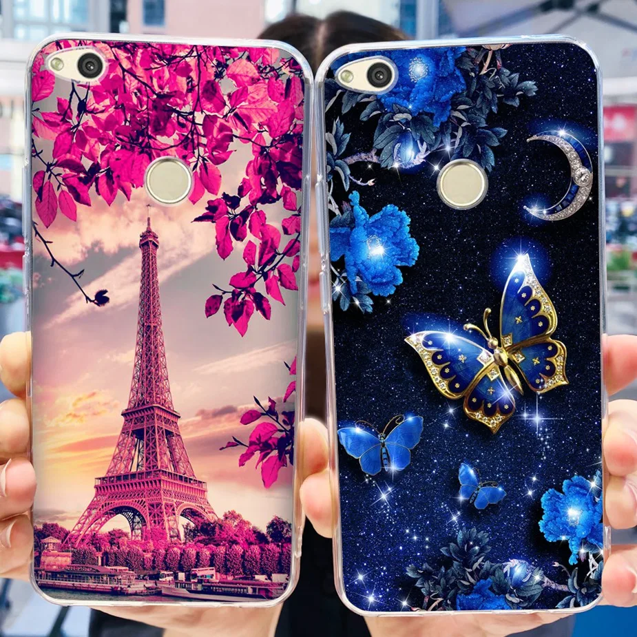 Funda de silicona suave para teléfono Huawei P8 Lite 2017, carcasa con dibujos de flores populares, parachoques, 2017 - imagen 3