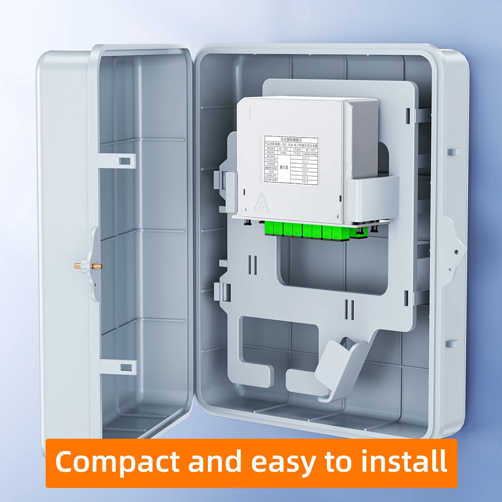 SAIVXIAN SC APC PLC 1x2/16 caja divisora de fibra óptica tarjeta de casete que inserta el divisor PLC divisor de acoplador de fibra óptica FTTH - imagen 5