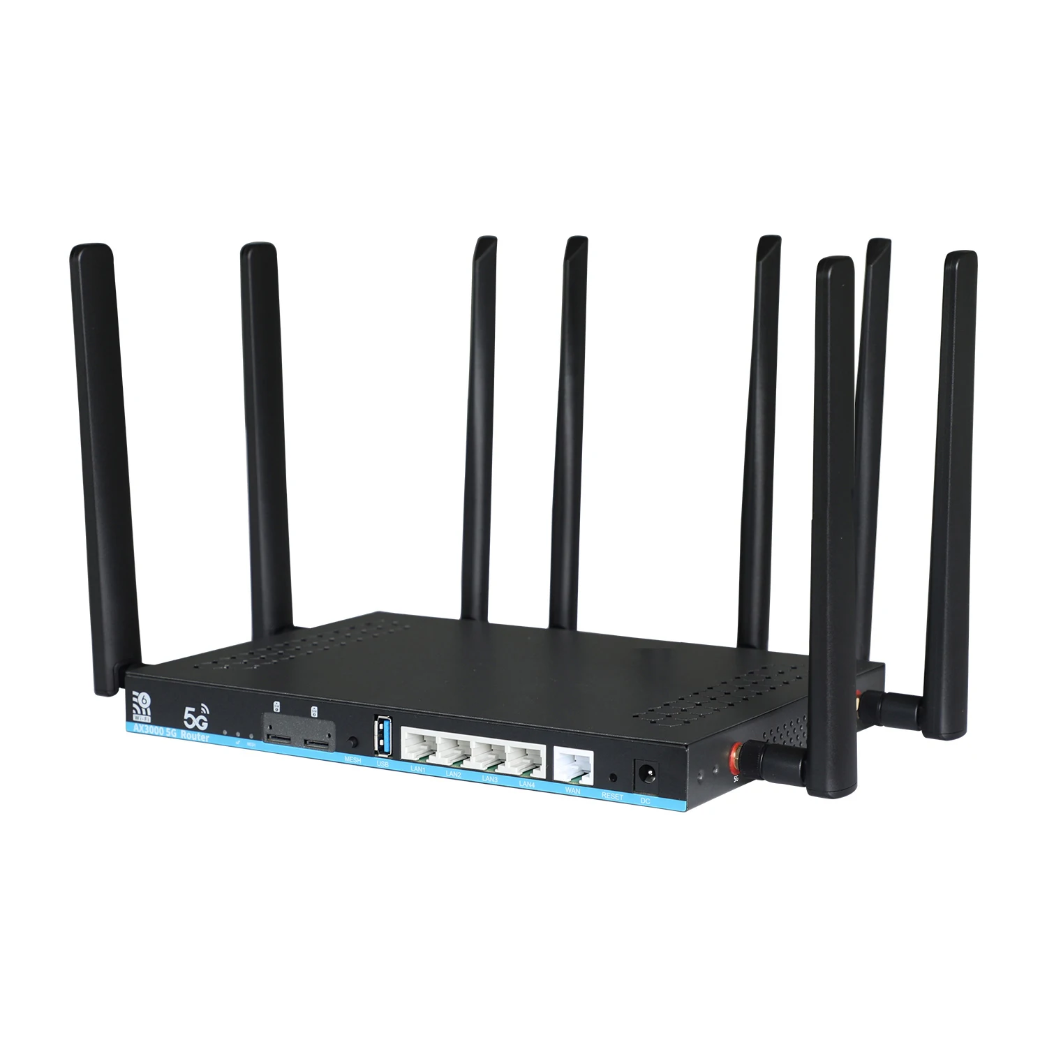Enrutador de tarjeta SIM Dual 5G, Wifi 6, 3000Mbps, Openwrt DDR4, 1GB, 4 LAN, USB3.0, módem RM520N-GL, antena 4T4R, amplificador de Wifi - imagen 2