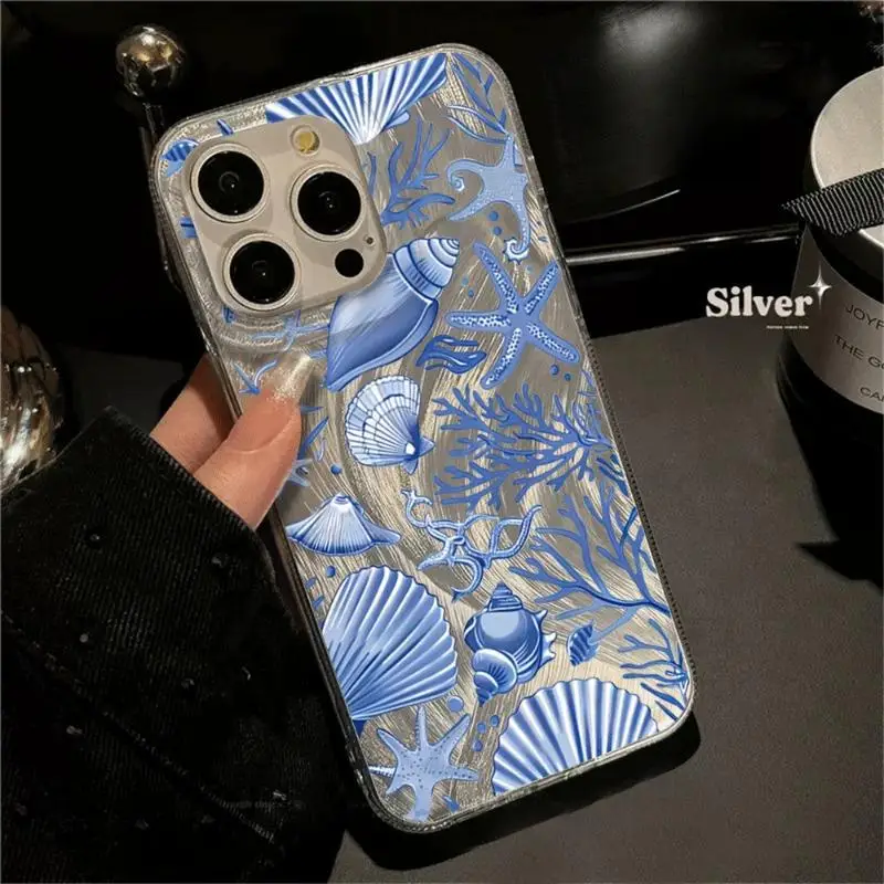 Funda Sea Turtle Conch para iPhone 13 17 16 15 14 13 11 Pro Max XR 7 8 Plus, funda protectora de pantalla a prueba de golpes - imagen 3