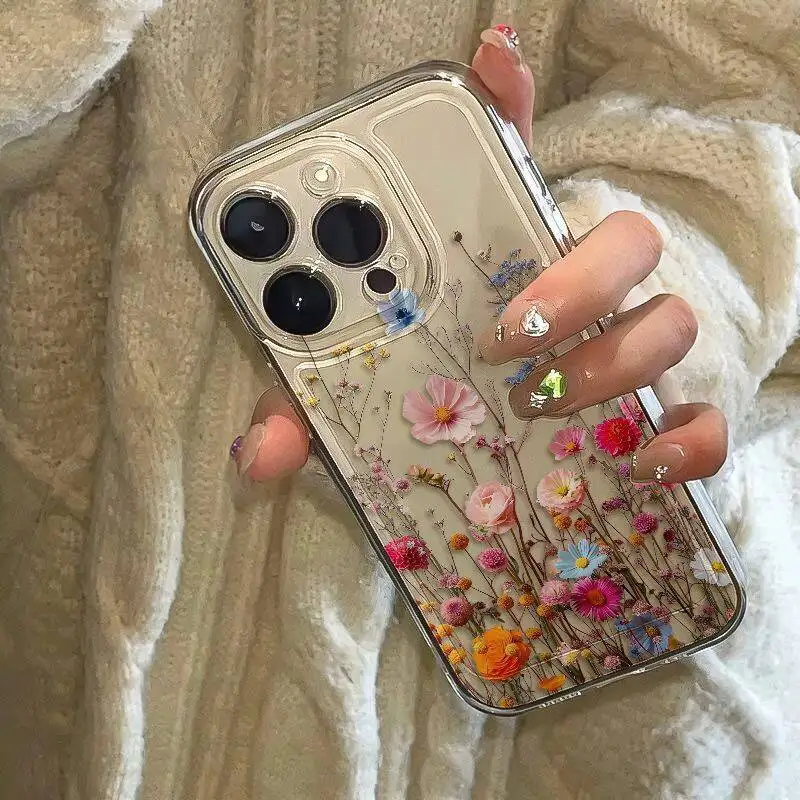 Funda con estampado de hojas y flores Vintage para Realme C53 C55 C67 C63 C33 C30 C35 C51 C21Y C25Y C20 8i 9i 9 10 12 Pro Plus 8 9 Pro 5G - imagen 3
