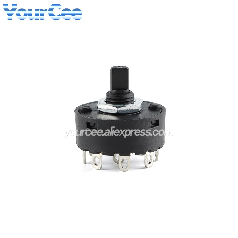 2 uds/1 pieza interruptor de perilla de banda de aparato eléctrico rotatorio multiposicional calentador interruptor de engranaje giratorio de licuadora 2 3 4 5 6 7 8 10 pines - imagen 5