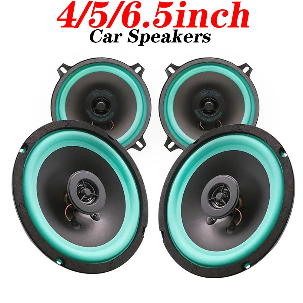 Altavoces de coche Coaxial HiFi de 4/5/6,5 pulgadas, Subwoofer Universal para Audio automotriz, música, rango completo de frecuencia, altavoz estéreo para coche, 2 uds.