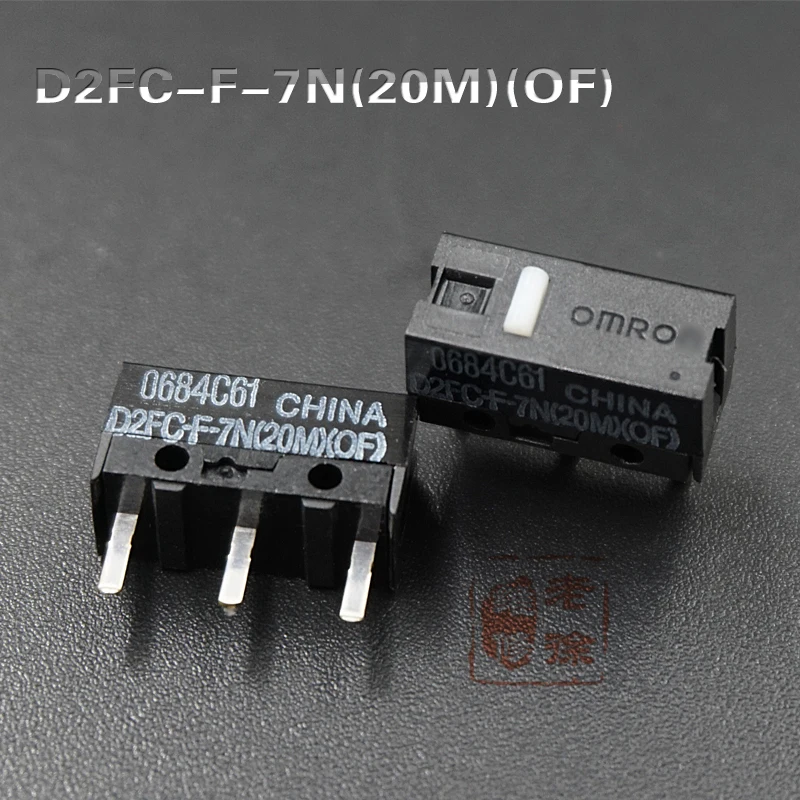 Envío Gratis microinterruptor original D2FC-F-7N 20M DE adecuado para OMRON 10M 50M botón de ratón Steelseries Logitech 2 uds - imagen 2