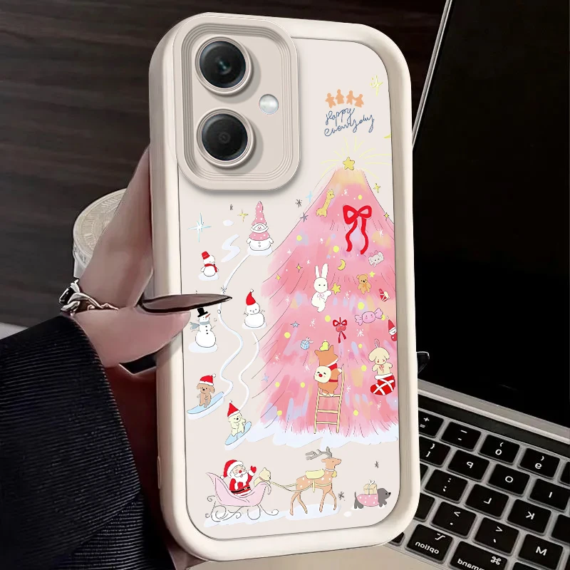 Funda de copos de nieve rojos grandes para Xiaomi Redmi Note 14 13 12 Turbo 11S 4G 11 10 Pro Plus 9 14C 13C 12C 9C A2 A1 Funda de silicona - imagen 5