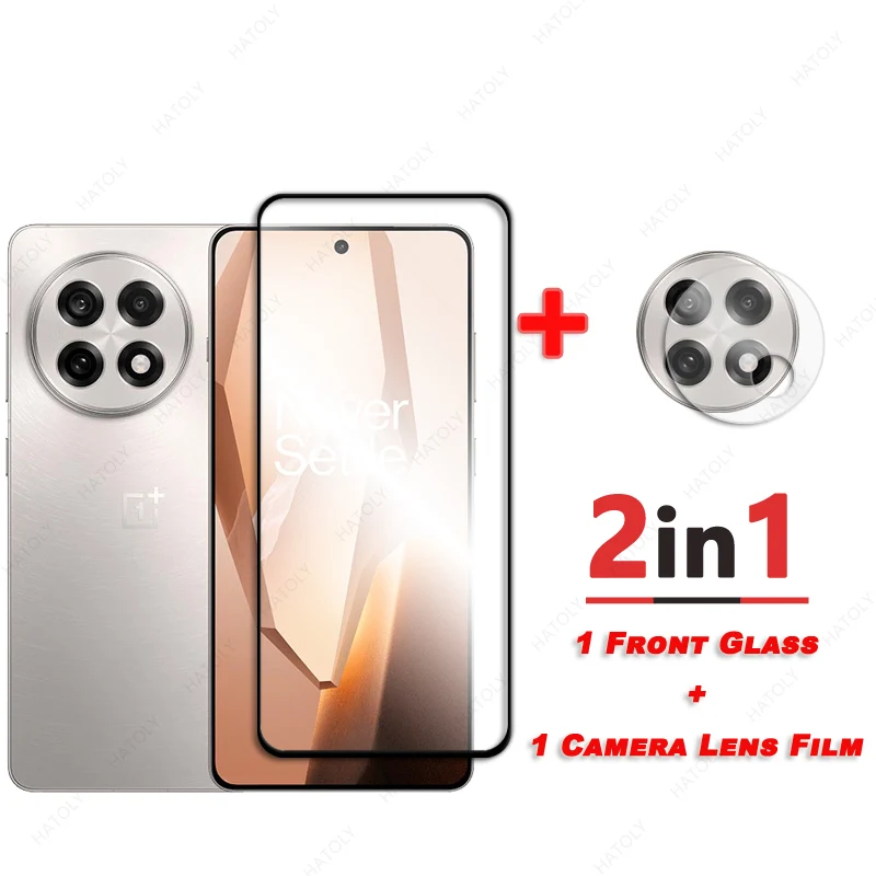 Para OnePlus 13R Protector de pantalla de vidrio para OnePlus Ace 5 Pro película protectora de borde negro película de lente de cámara para OnePlus Ace 5 - imagen 3