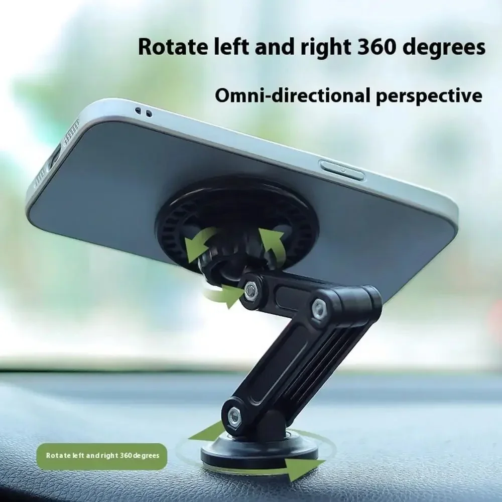 Soporte magnético universal para teléfono para salpicadero de coche 360 °   Soporte de navegación GPS automático ajustable con rotación, soporte antideslizante para teléfono inteligente para coche - imagen 2