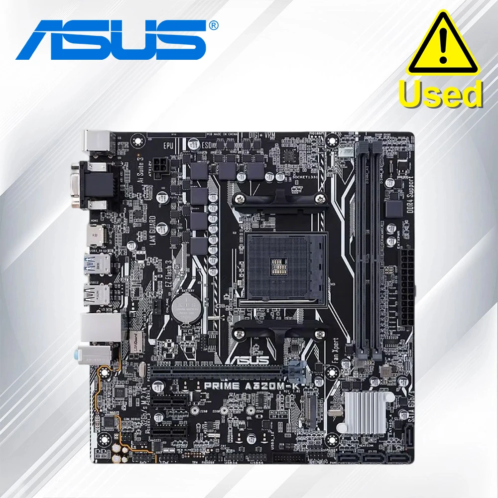 Placa base ASUS PRIME A320M-K Socket AM4 DDR4 USB3.0 SATA3 HDMI VGA 32GB B320 placa base de escritorio - imagen 5