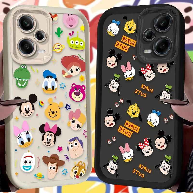 Funda blanda Disney Mickey Minnie para Xiaomi Redmi Note 13 12 11 Pro Plus 4G 5G 11S 9S 10S 12S 10 9 Redmi 12C 14C 13C A3 12