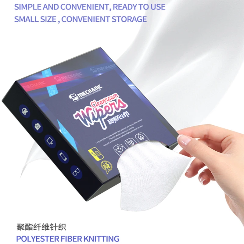 Paño mecánico antiestático sin polvo, limpiaparabrisas para sala limpia, herramienta de limpieza sin polvo para reparación de instrumentos de precisión LCD PCB - imagen 2