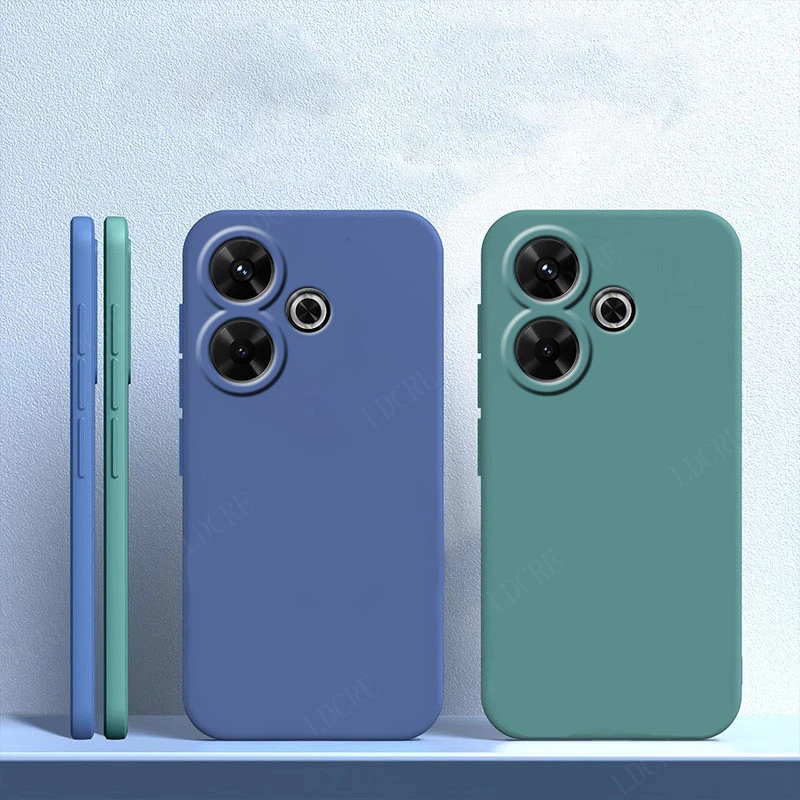 Para Xiaomi Redmi 13 funda para Redmi 13 Capas a prueba de golpes Original teléfono parachoques trasero silicona líquida suave TPU Fundas Redmi 13 - imagen 4