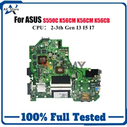 Placa base ASUS K56CM para portátil K56C, K56CB, K56CA y S550C