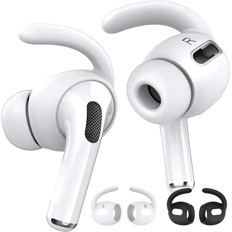 Ganchos antideslizantes de silicona para Air Pod Airpods Pro, soportes de gancho anticaída, cubierta protectora, accesorios para auriculares Bluetooth