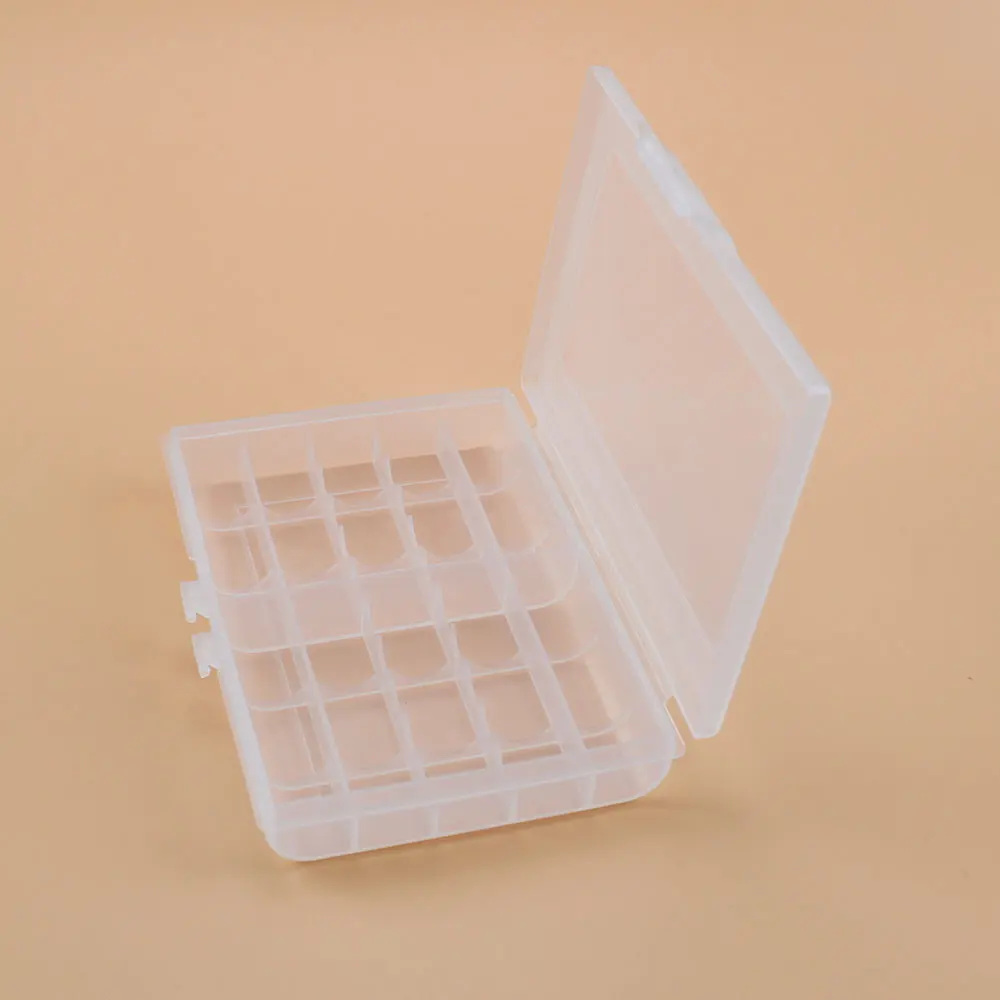 Cajas de pilas AAA transparentes PP, materiales plásticos respetuosos con el medio ambiente que pueden contener baterías universales No.5 y No.7 - imagen 2