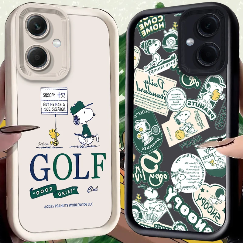 Funda de motocicleta S-Snoopy para Xiaomi Redmi Note 14 13 12 Turbo 11S 4G 11 10 Pro Plus 9 14C 13C 12C 9C A2 A1 Funda de silicona