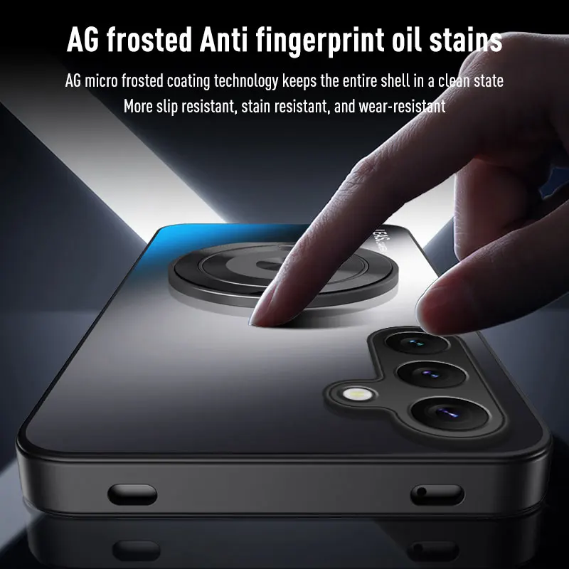 Para Samsung A05 A06 A14 A15 A16 A35 A36 A56 A24 A34 A54 A25 A35 A55 A17 soporte de anillo magnético funda trasera para teléfono anillo protege la cubierta - imagen 3