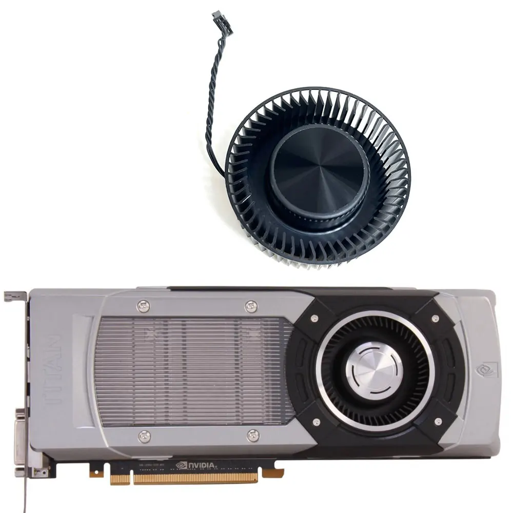 Ventilador de refrigeración para tarjeta gráfica NVIDIA GTX TITAN GPU, BFB0712HF, 66MM, 4 pines, para NVIDIA GTX 980TI, GTX 980, GTX TITAN, nuevo