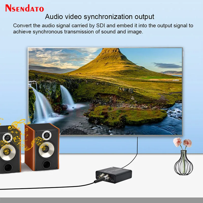 Convertidor 4K 8MP 3MP 5MP AHD CVI TVI a HDMI compatible/CVBS/VGA adaptador convertidor de vídeo de cámara Full HD con salida de bucle para CCTV - imagen 5