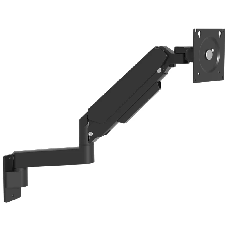 Soporte de pared para monitor ultraancho HILLPORT para pantallas de 32-60 pulgadas, brazo de monitor con soporte de TV individual resistente con resorte de gas de hasta 20 kg W9 - imagen 3