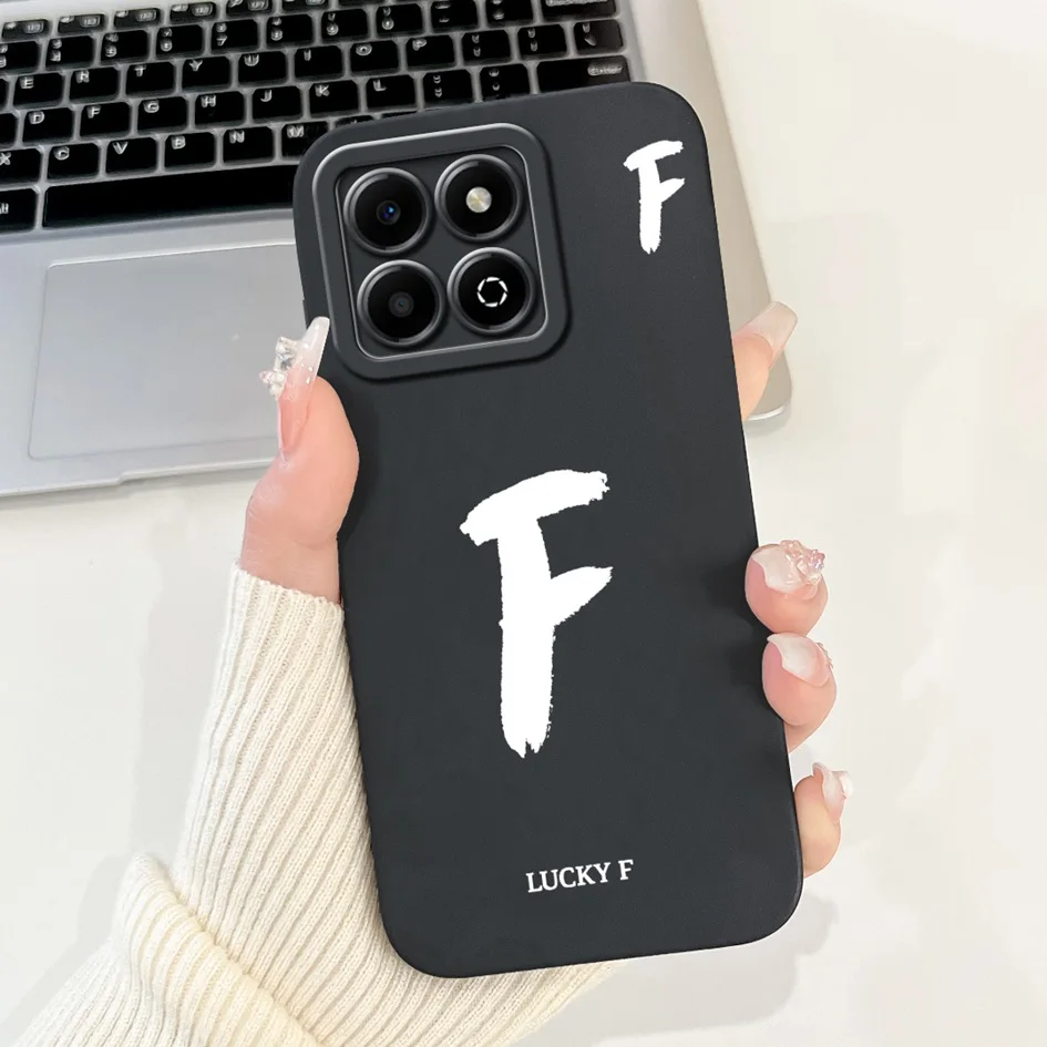 Para Honor X6a X6b funda JDY-LX1 JDY-LX2 WDY-LX1 WDY-LX2 funda a prueba de golpes lindas letras fundas mate de silicona suave para HonorX6b Capa - imagen 3