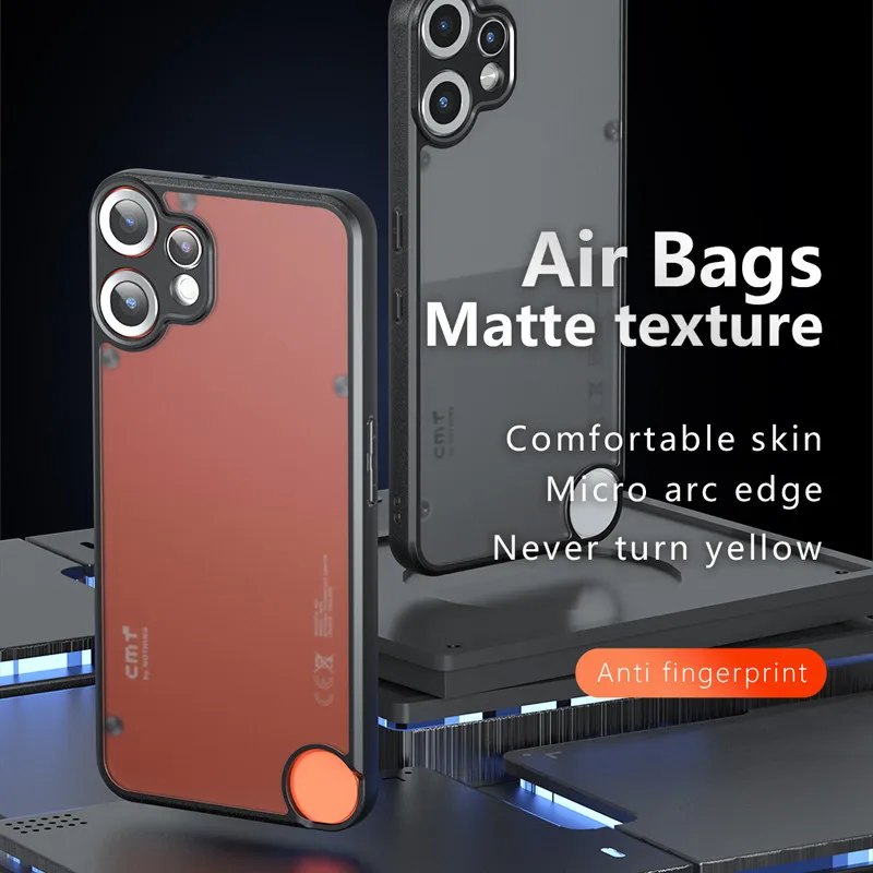 For Nothing CMF Phone 2 Pro magnético чехол ELVEV PC duro a prueba de golpes + cubierta trasera protectora de TPU