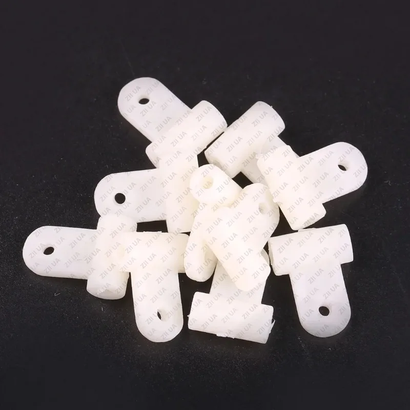 10 Uds brazos de dirección de nailon conector basculante/cabeza de suspensión nudillo accesorios de modelo de avión RC - imagen 2