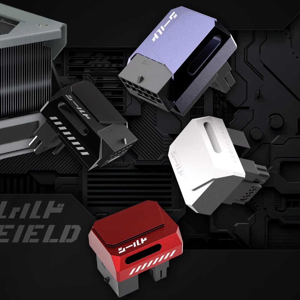 Adaptador de corriente de conector de giro en ángulo de 90 grados, 12V, 16 Pines, 12VHPWR GPU, conector macho a hembra para GPU de tarjeta gráfica de escritorio - imagen 2