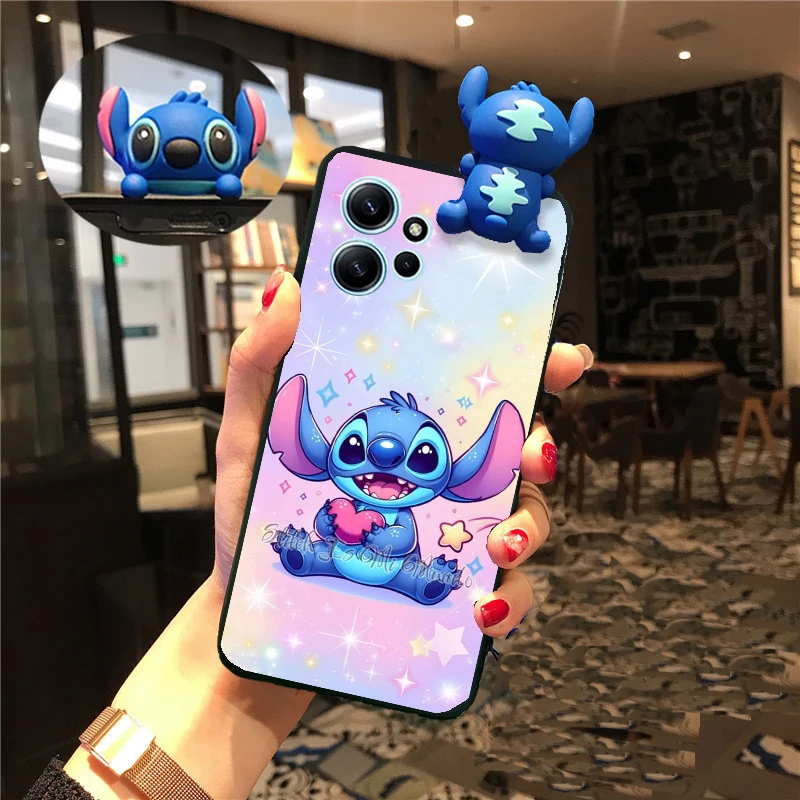 Funda de muñeca de punto 3D de moda para OPPO A3 A3X A80 A60 A40 A59 5G A78 A52 A72 4G A92 chica lindo monstruo dibujos animados TPU fundas de teléfono - imagen 2