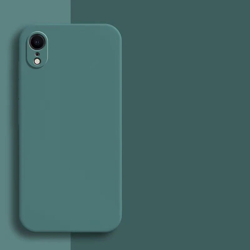 Funda de silicona líquida cuadrada de lujo para iPhone XR, funda protectora para iPhone XS Max, funda protectora para cámara de iphone X R XS Max - imagen 4