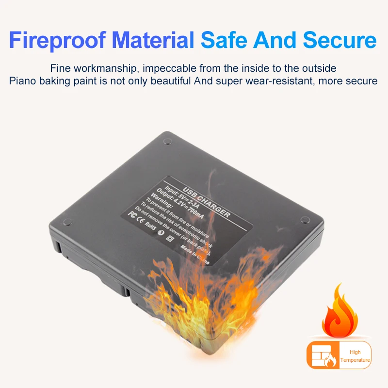 Cargador de batería NP-FV5 con pantalla LCD + cable de carga USB - imagen 5