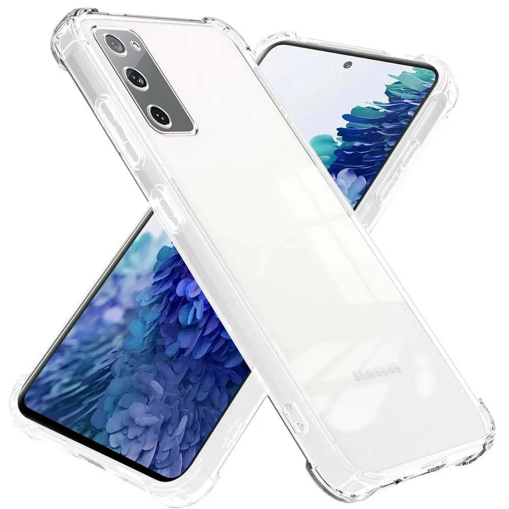 Funda de teléfono para Samsung S20 FE Ultra, Funda transparente de silicona suave a prueba de golpes para Samsung Galaxy S20 Plus Lite, Funda trasera - imagen 4