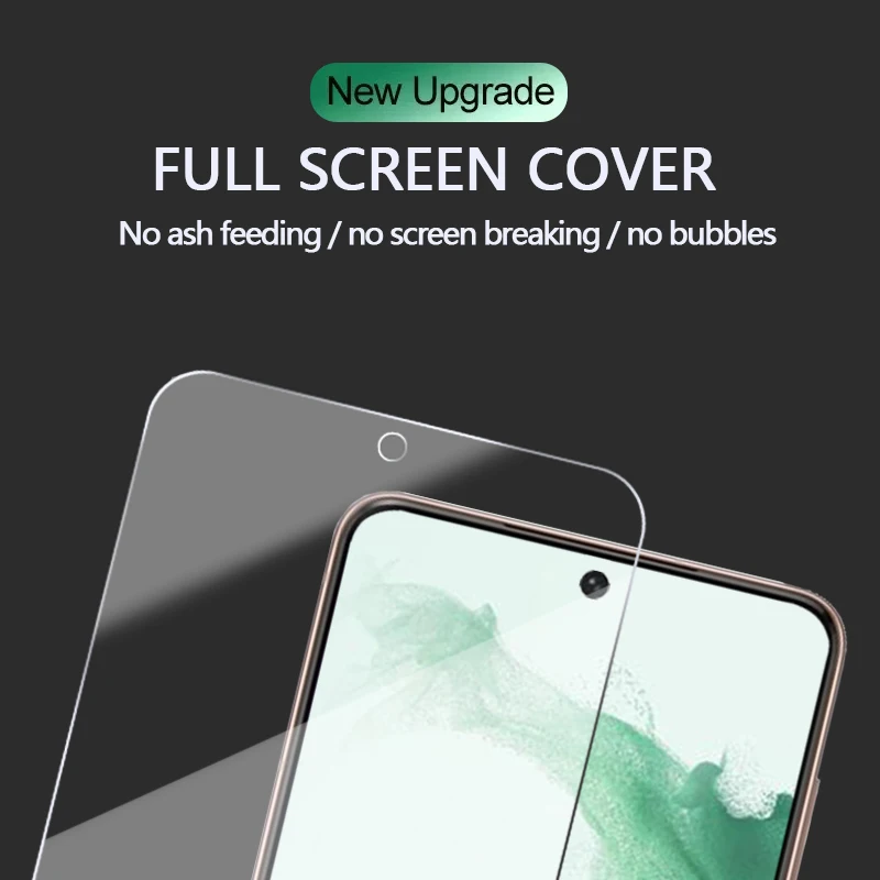 Protector de pantalla completa para Samsung Galaxy S24 Ultra Plus S20 S21 S23 FE S21 S22 S23 Plus, vidrio templado, 2 uds. - imagen 5