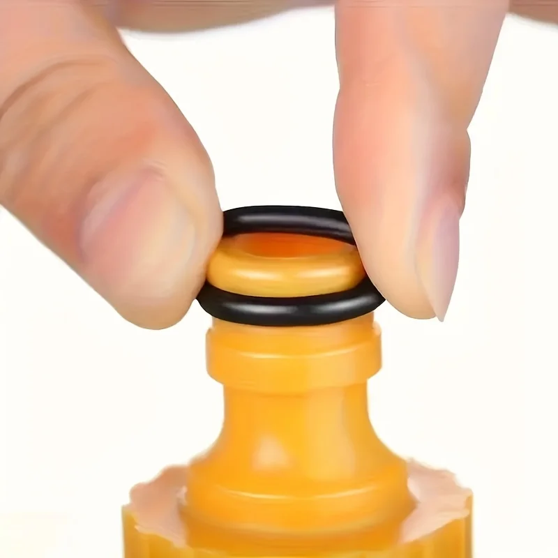 100-10 Uds. Pistola de agua de alta presión salida de limpieza junta tórica anillo de goma negro accesorios de máquina de lavado de coches para conector de tubería de agua - imagen 2
