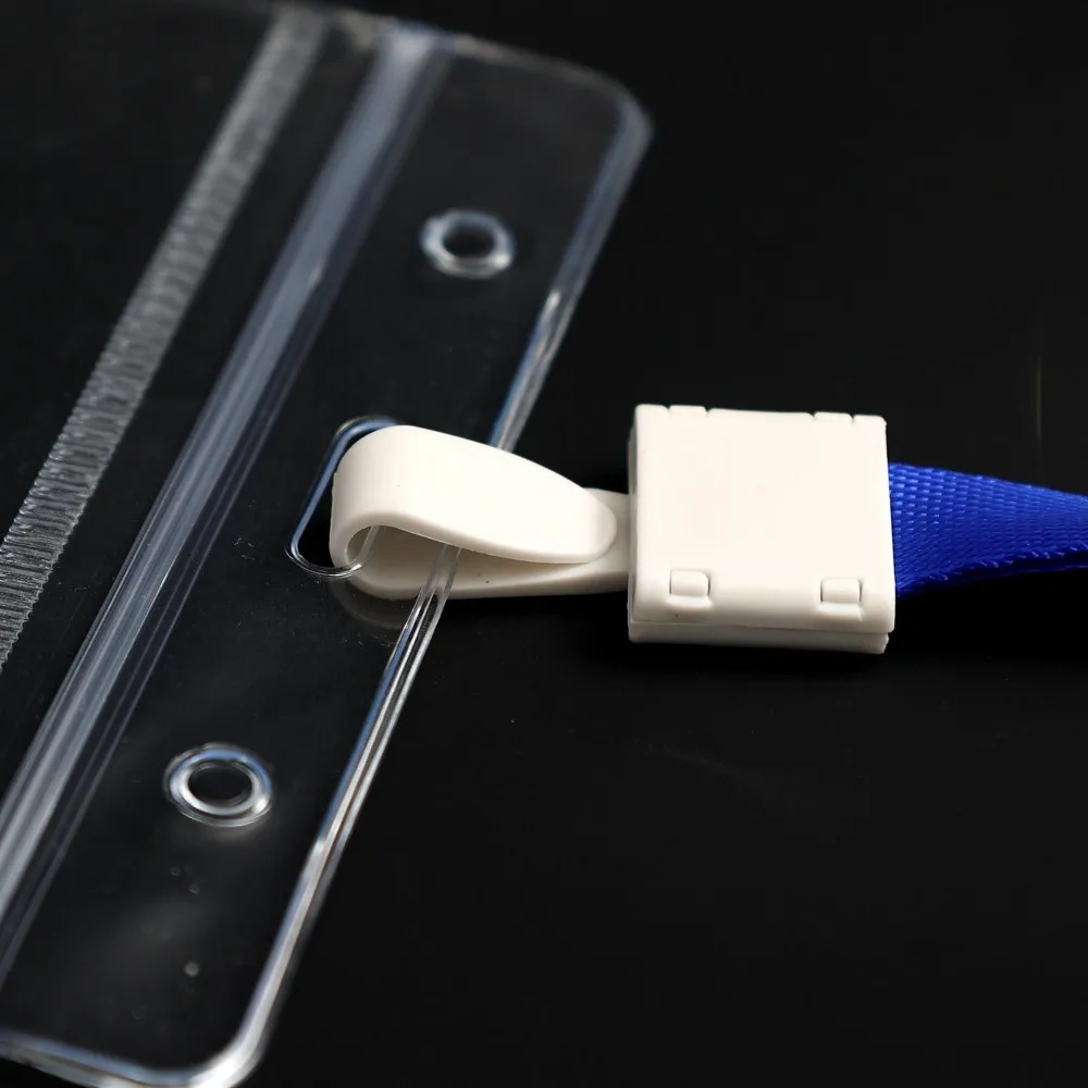 Estuche transparente para permiso de trabajo, juego de cordón para trabajadores de personal, soporte para insignia, etiqueta de nombre de identificación de exposición, tarjetero, cubiertas para tarjetas de paso - imagen 4