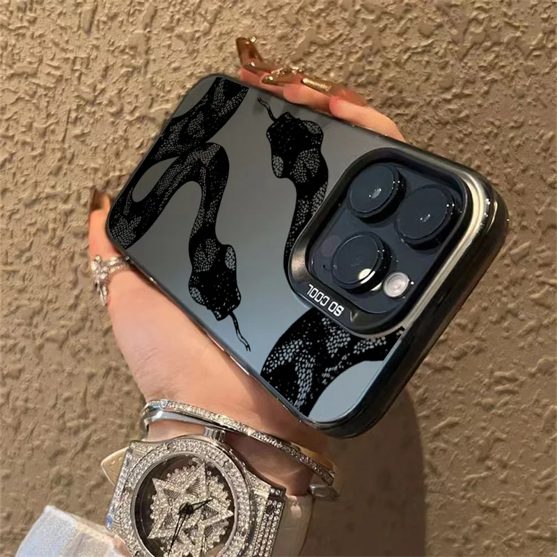 Nueva funda de teléfono de serpiente negra para Xiaomi Mi 11 Lite 5G 14T 14 13T 13 12T 12 12X Poco F5 X5 X3 X6 M6 F6 Pro cubierta de parachoques a prueba de golpes - imagen 5